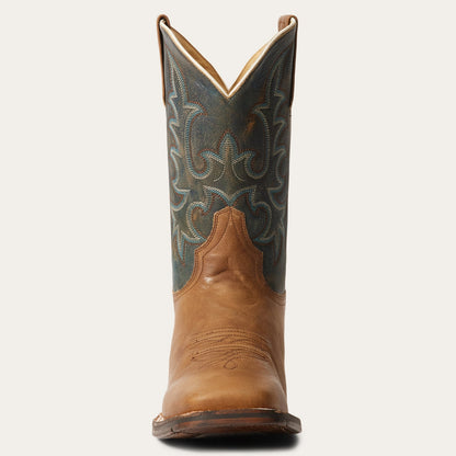 Men's Stetson Obadiah Leather Boots Handcrafted Tan