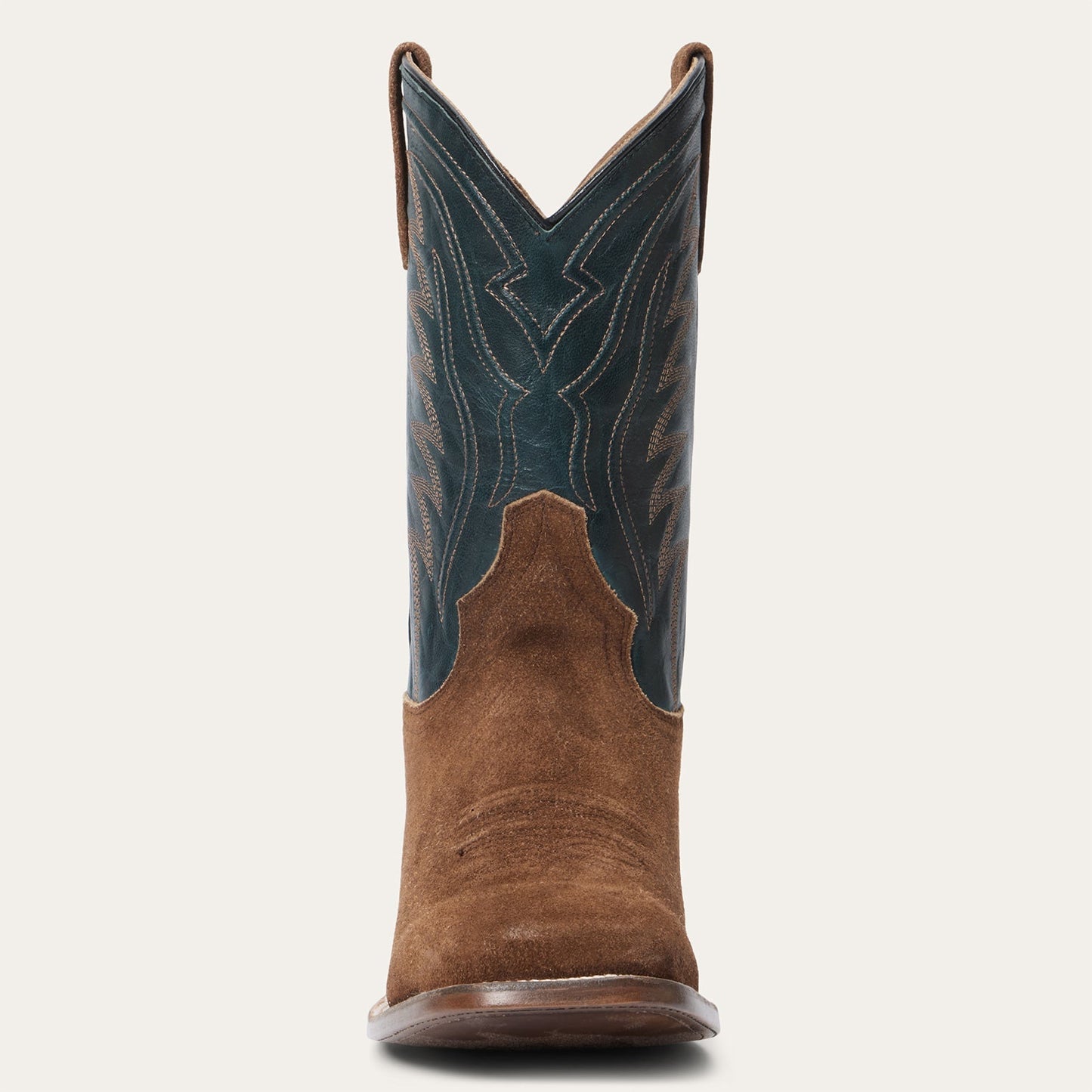 Men's Stetson Tripp Leather Boots Handcrafted Square Toe Brown