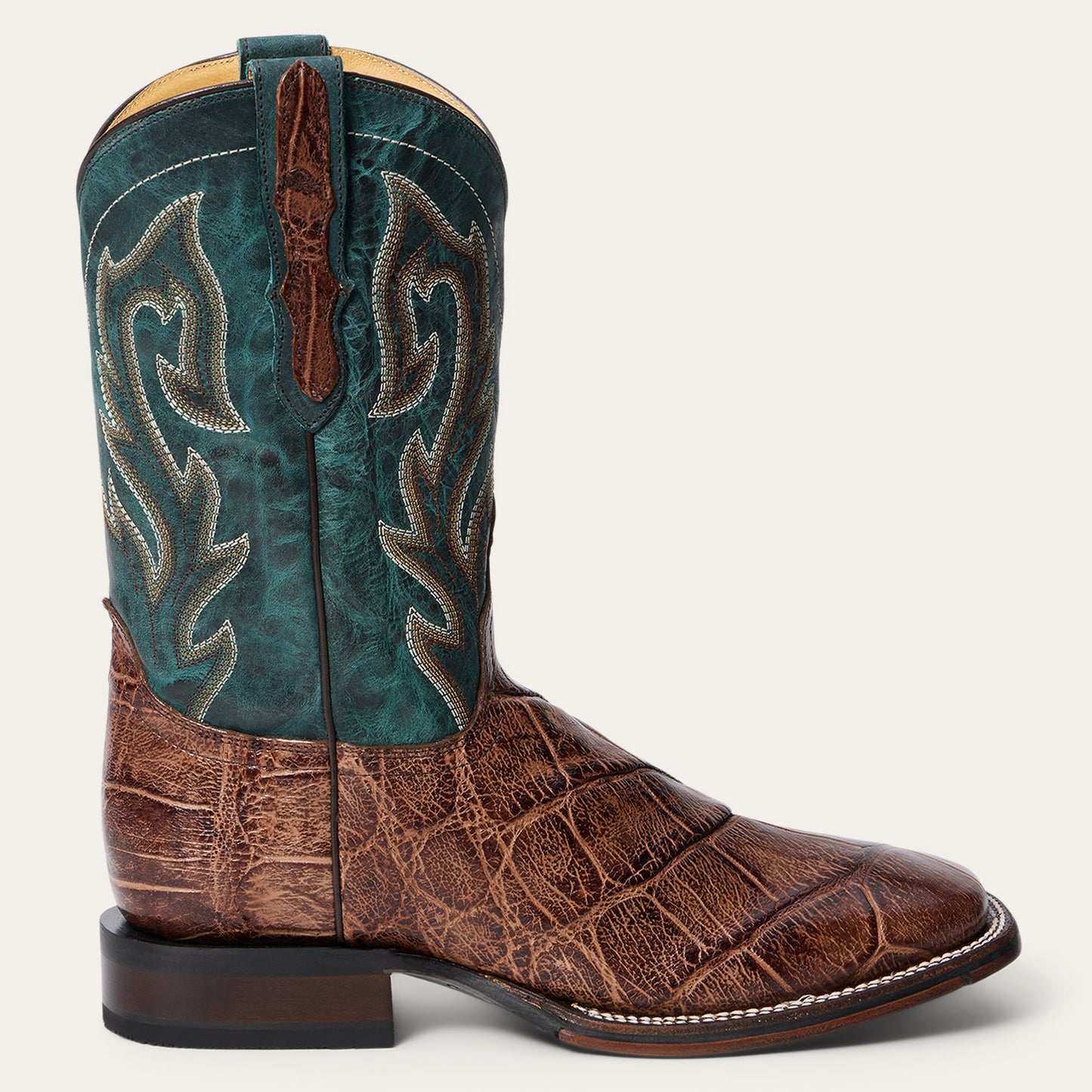 Men's Stetson Alligator Tru-x System Boots handcrafted brown leather western boots