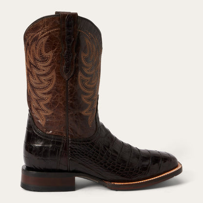 Men's Stetson Aces Alligator Tru-x System Boots Handcrafted Brown