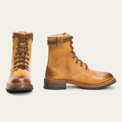 Stetson August Lederstiefel für Damen, handgefertigt, Hellbraun