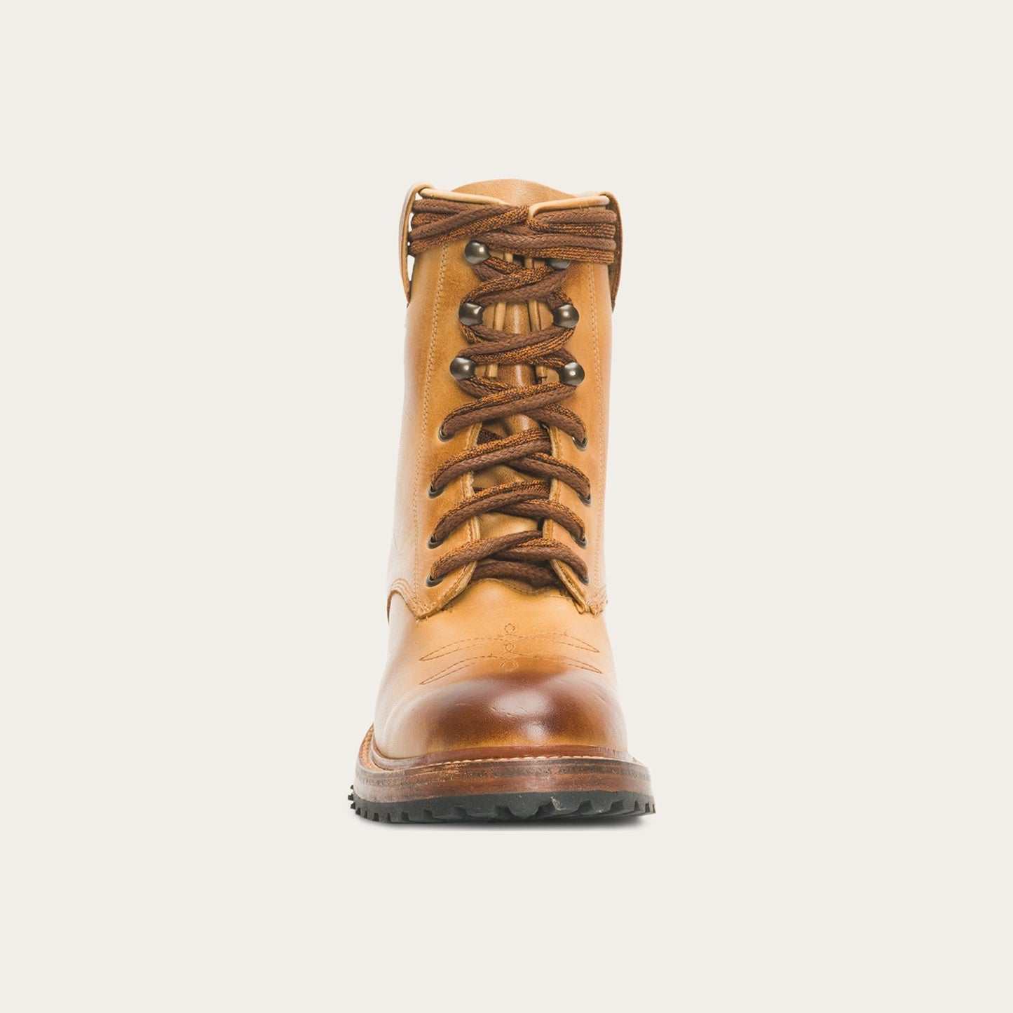 Stetson August Lederstiefel für Damen, handgefertigt, Hellbraun