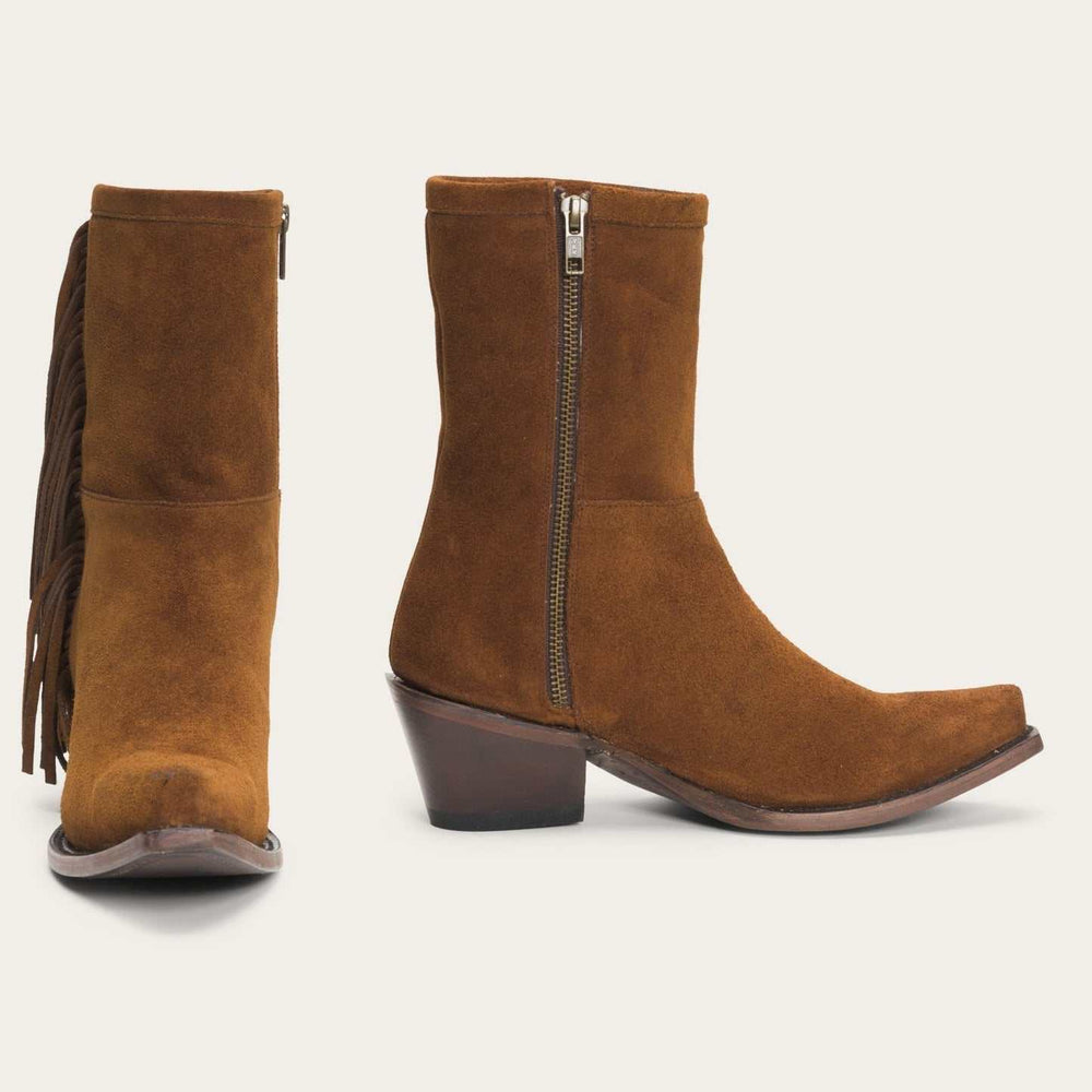 Damen Stetson Halle Lederstiefel Handgefertigt Braun