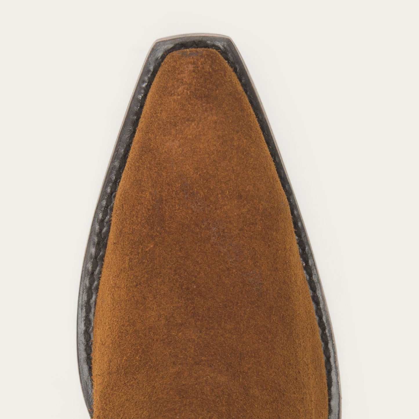 Women's Stetson Halle handcrafted brown leather boots with 7" shaft and fringe detail
