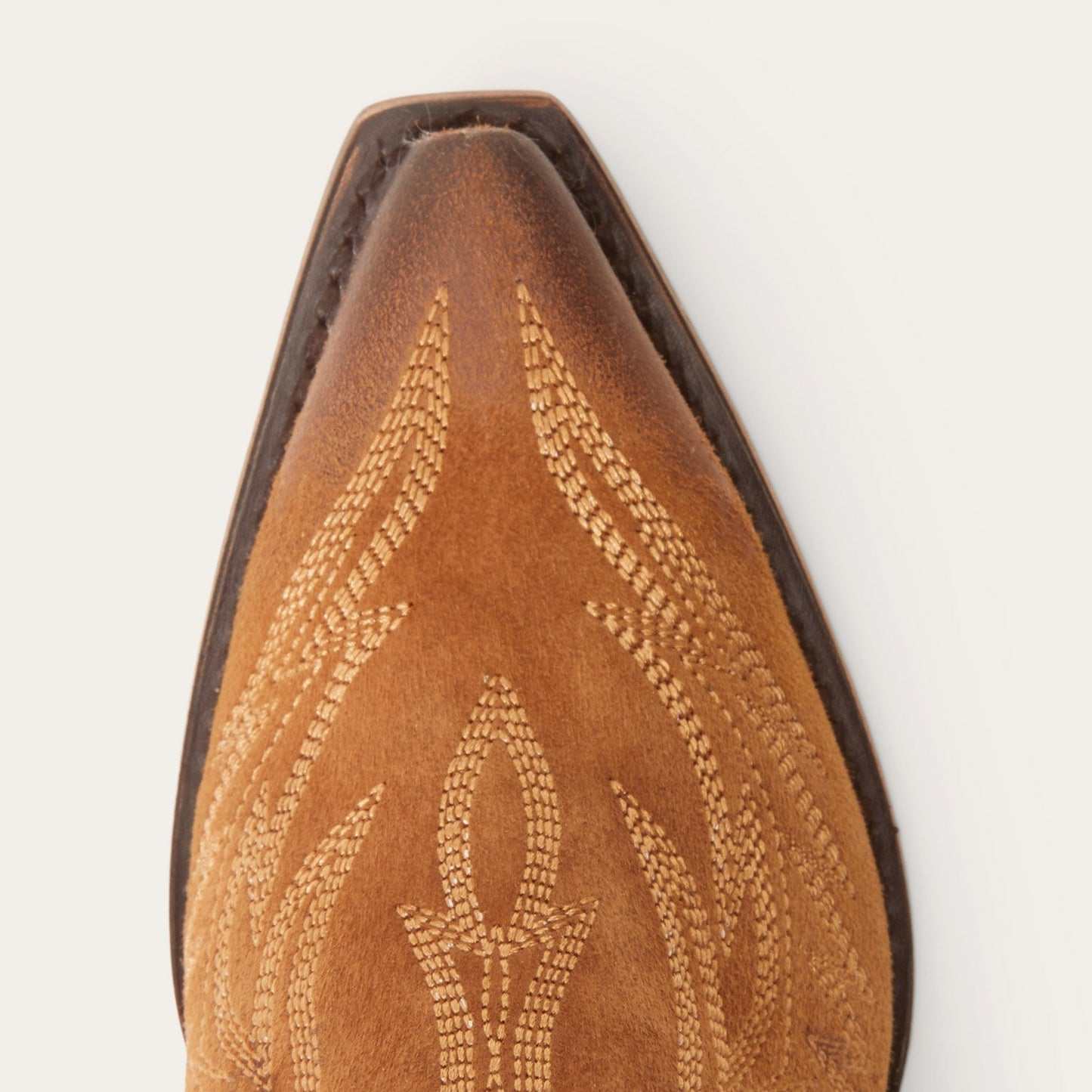 Women's Stetson Naya Leather Boots handcrafted tan with unique embroidery and leather sole