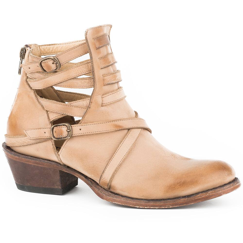 Women's Stetson Mercy Leather Boots Handcrafted Brown