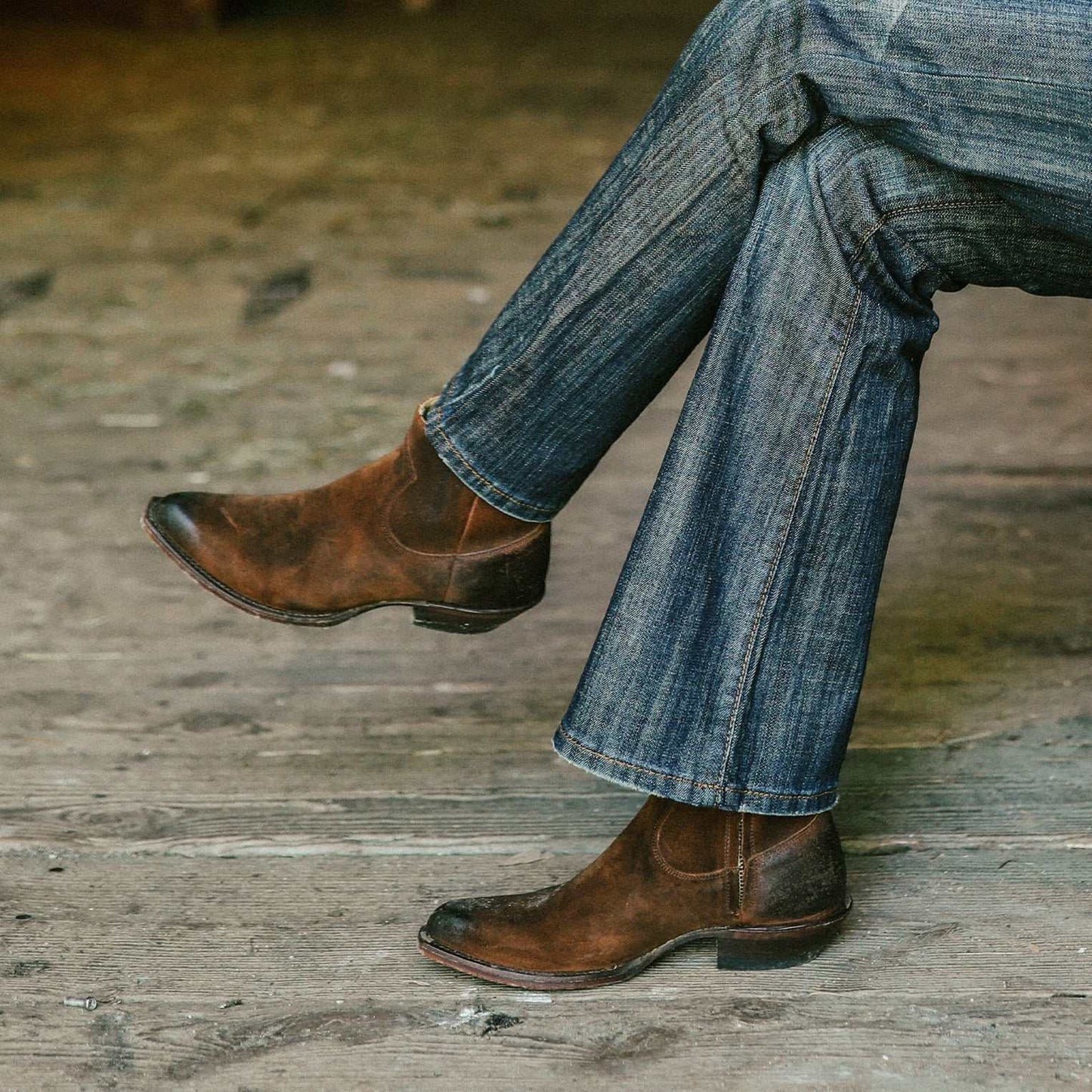 Women's Stetson Cleo Leather Boots in brown with 5" shaft, YKK zipper, and stacked heel