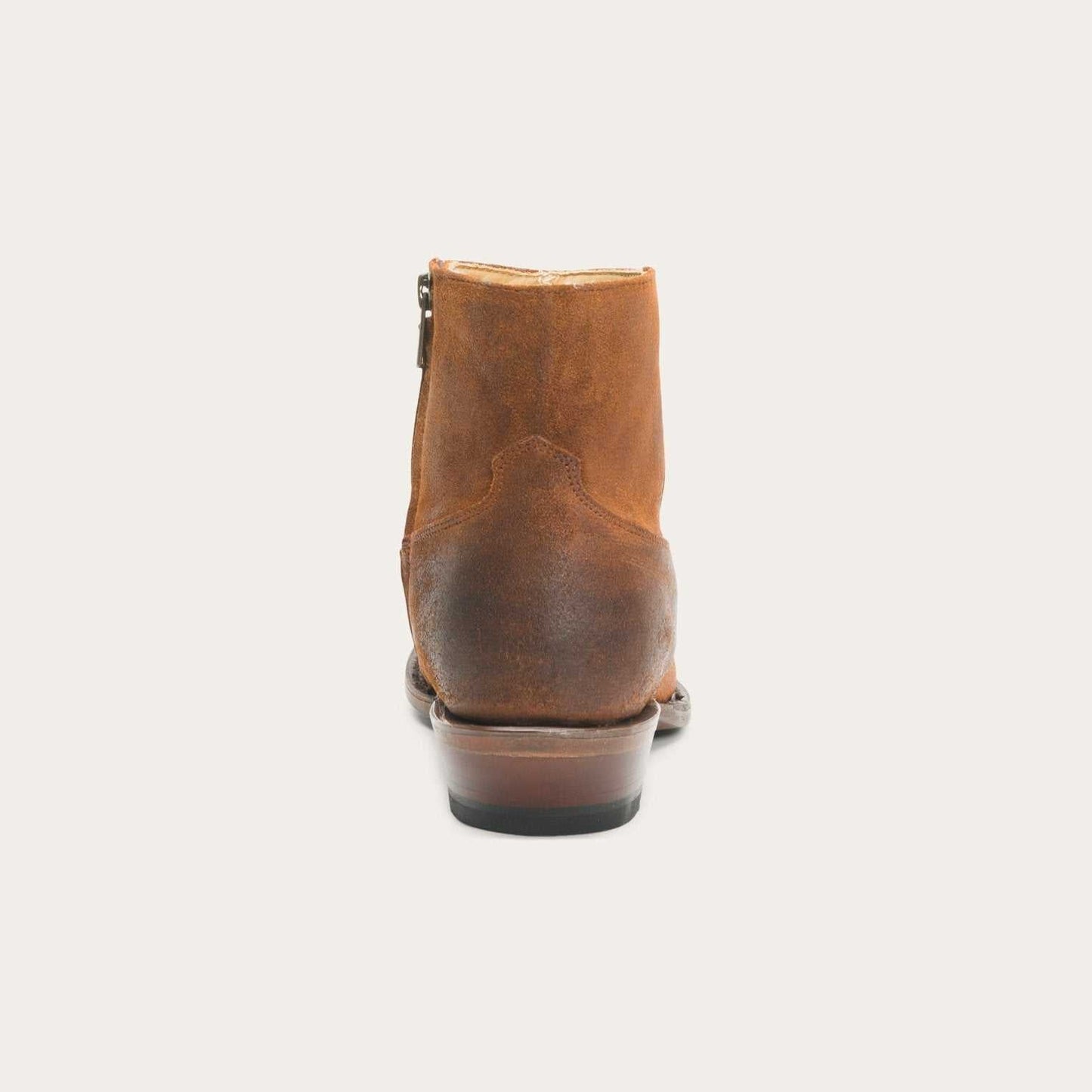 Women's Stetson Cleo Leather Boots brown handcrafted with 5" shaft and YKK zipper