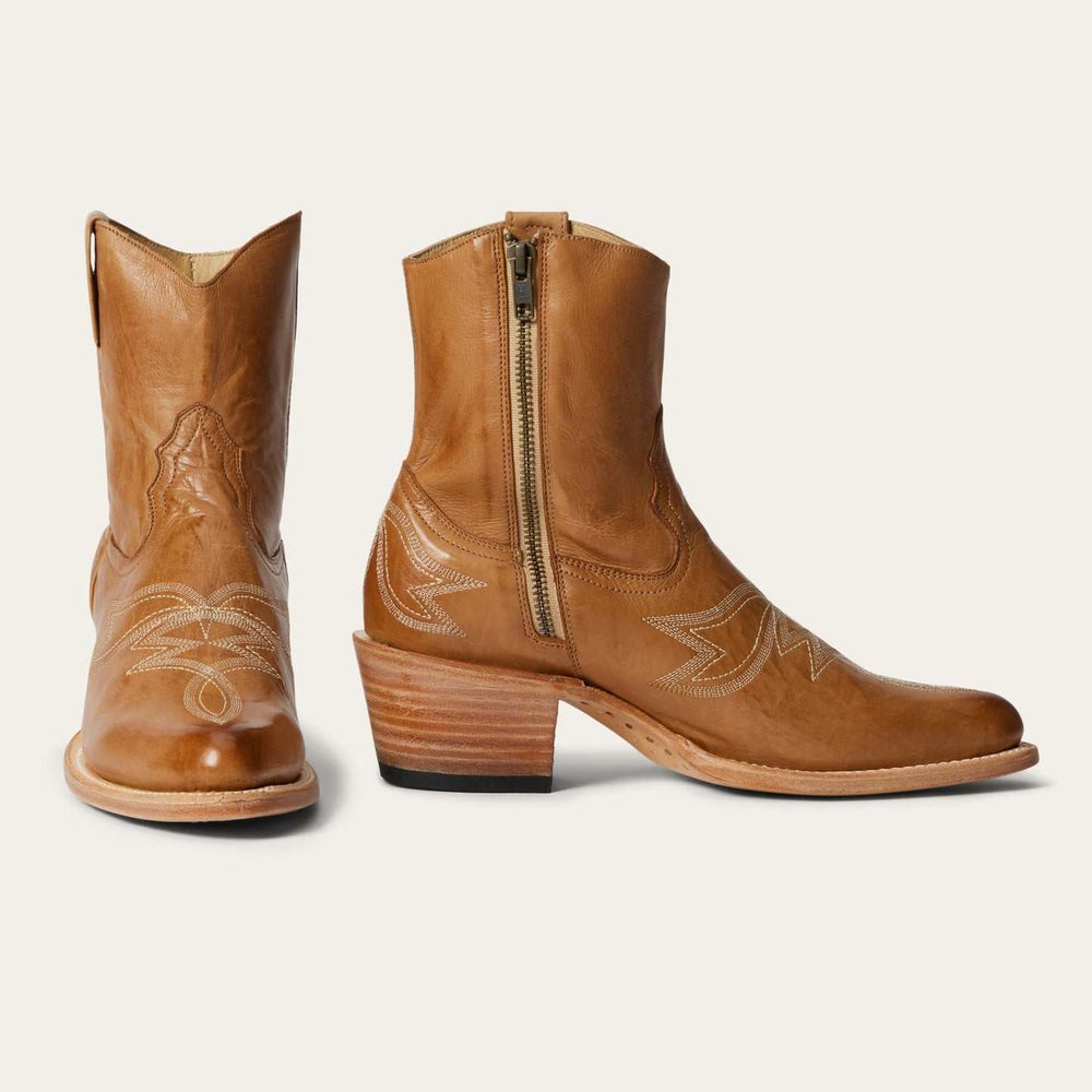 Women's Stetson Piper Leather Boots Handcrafted Honey