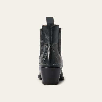 Women's Stetson Sedona Boots black suede with 5-inch shaft and leather sole