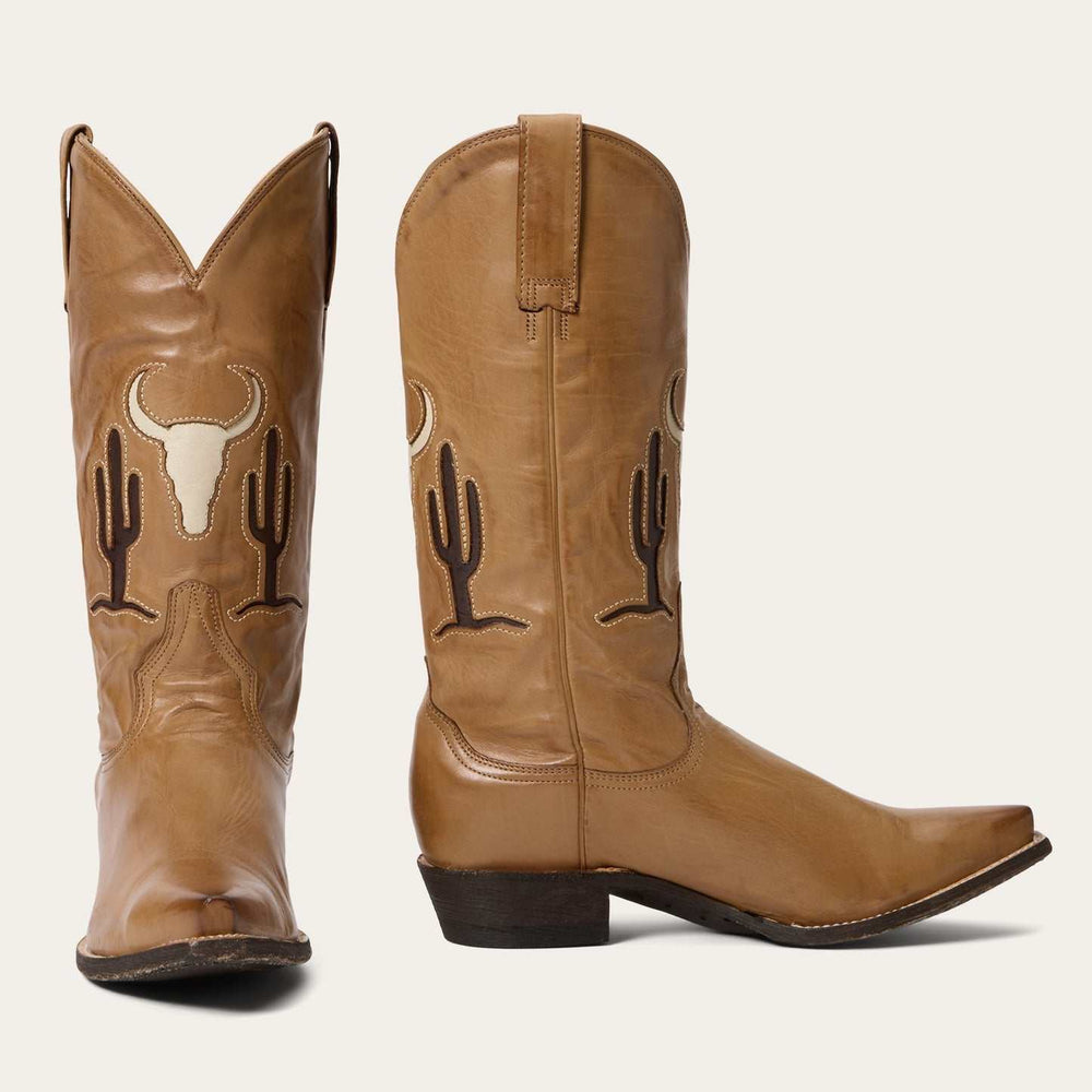 Women's Stetson Tucson Boots Handcrafted Tan