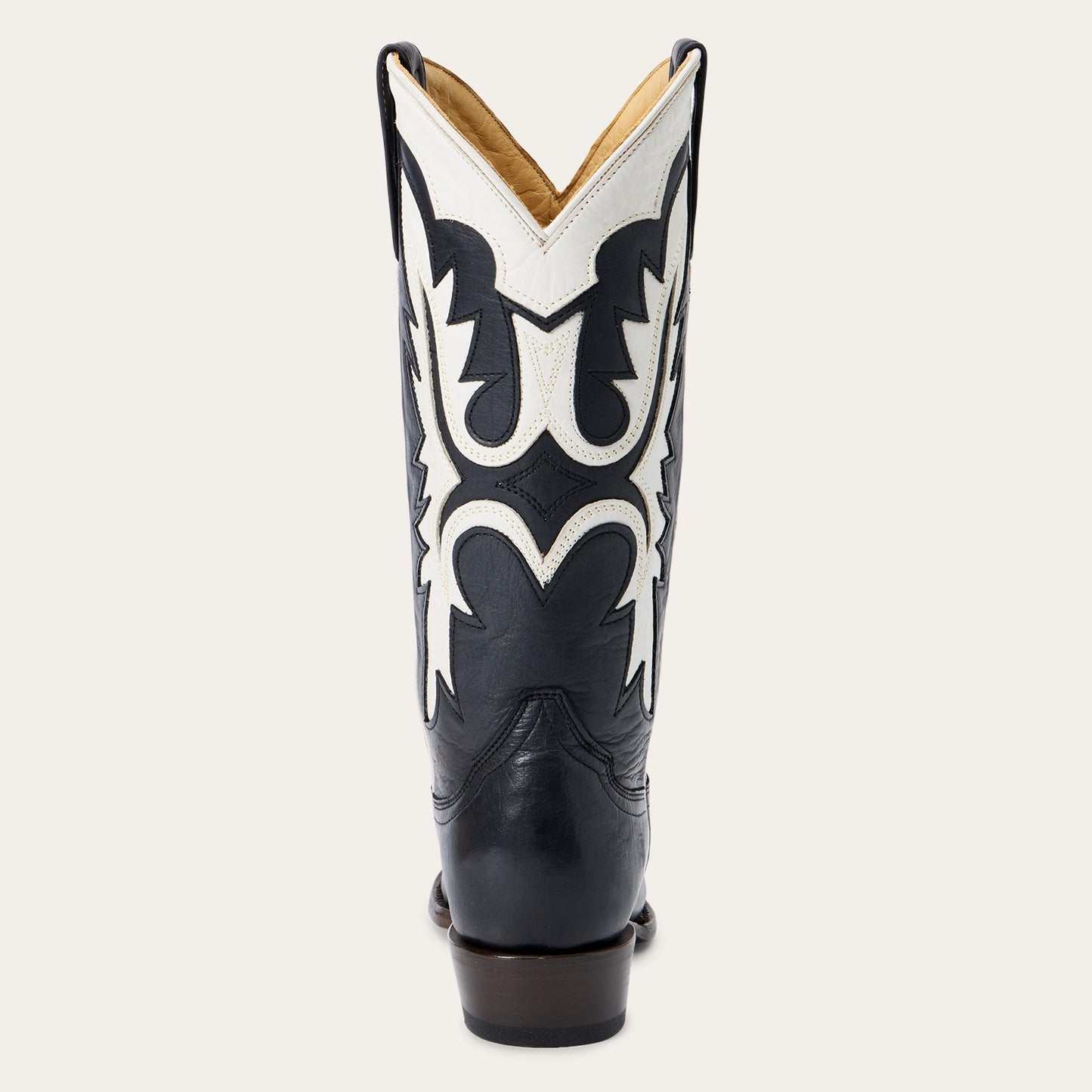Women's Stetson Cheyenne leather boots black snip toe handcrafted cowboy style