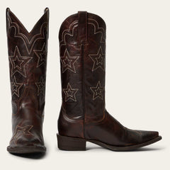 Women's Stetson Cosmo Boots Handcrafted Brown