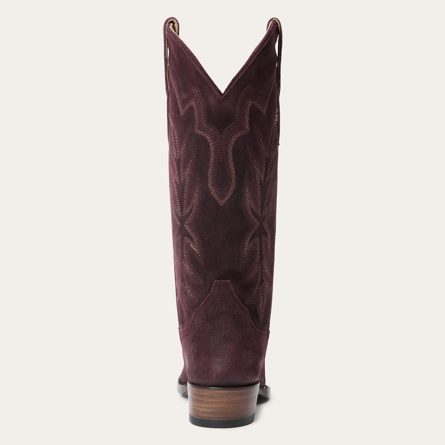 Women's Stetson Casey Leather Boots Snip Toe Handcrafted Wine