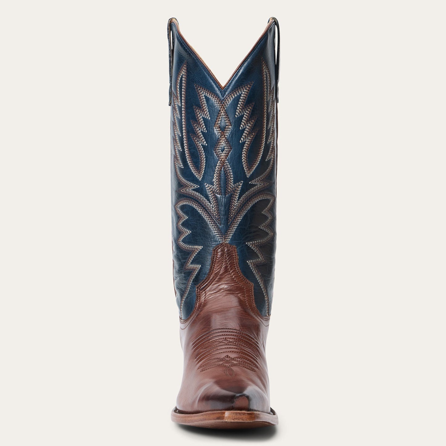 Botas de cuero Stetson Annie para mujer, con punta recortada, hechas a mano en marrón