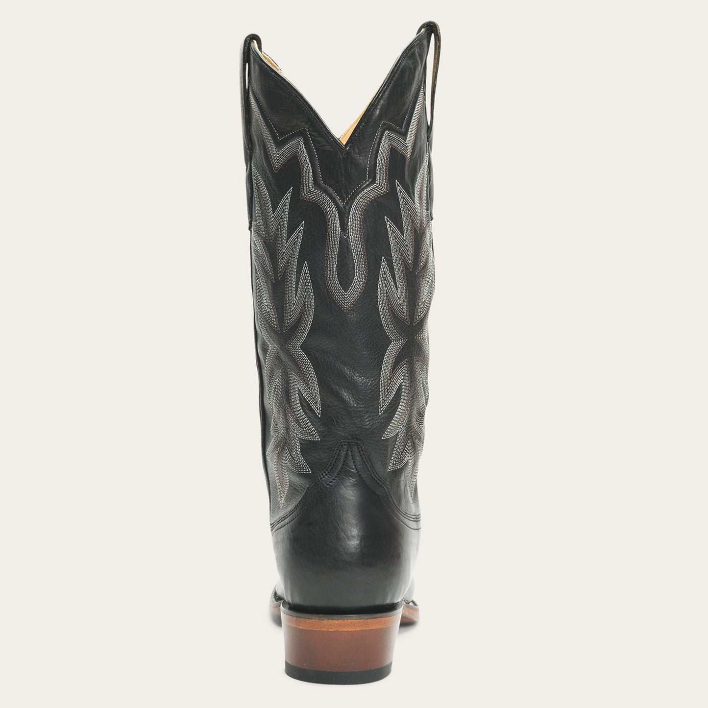 Women's Stetson Casey Leather Boots black handcrafted with unique embroidery and leather sole