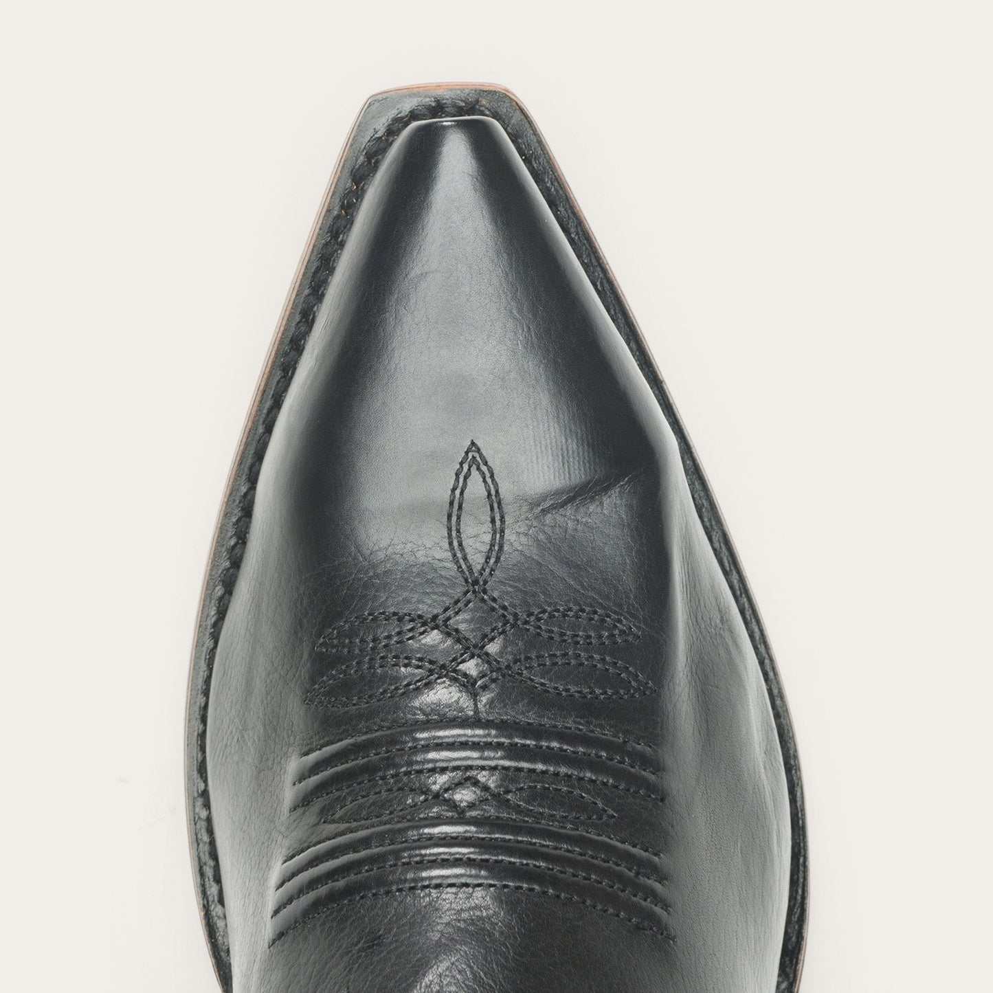 Women's Stetson Casey leather boots in black with 13" shaft and unique embroidery
