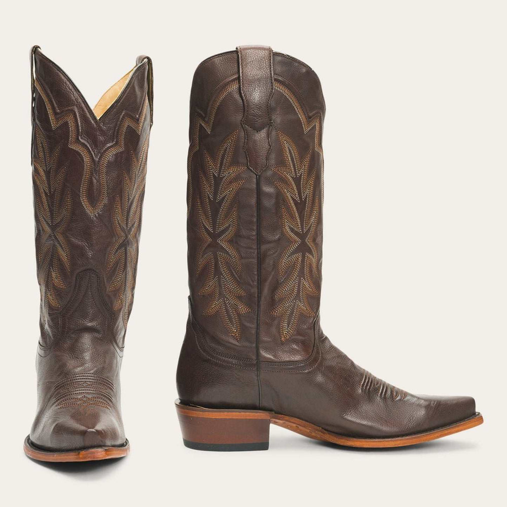 Stetson Casey Lederstiefel für Damen, handgefertigt, Braun