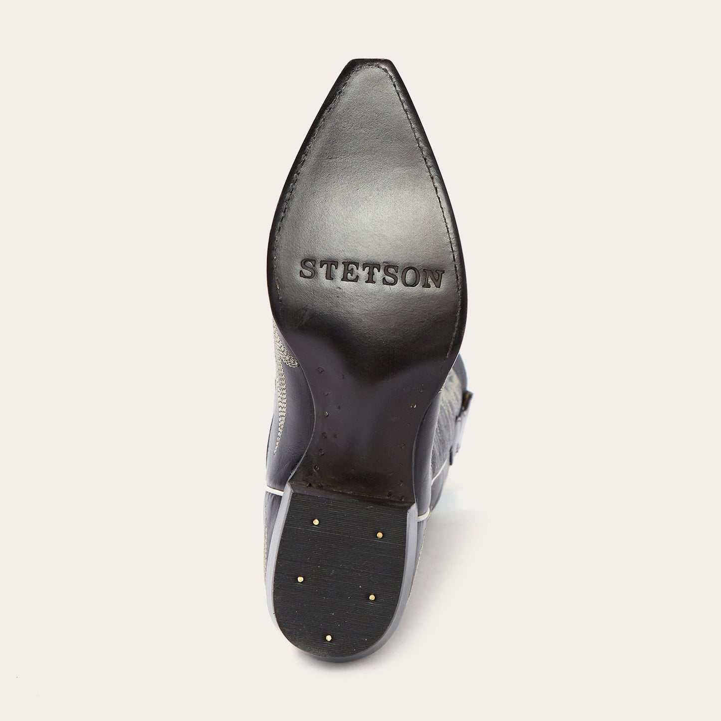 Women's Stetson Tina Boots handcrafted black snip toe with flame pita embroidery and 13" shaft