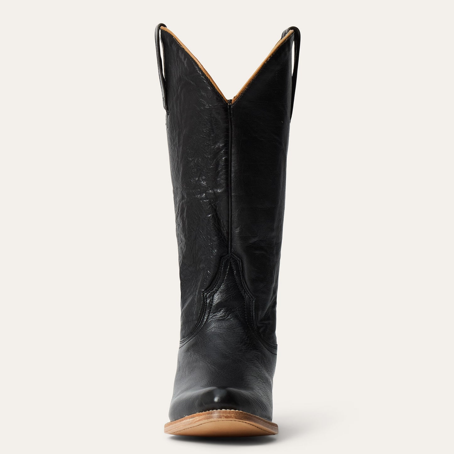 Women's Stetson Darby Leather Boots Handcrafted Black