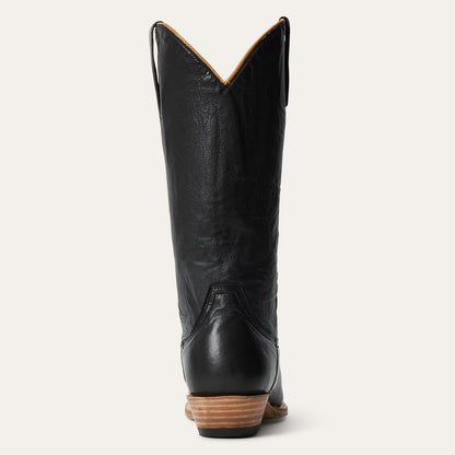 Women's Stetson Darby Leather Boots Handcrafted Black
