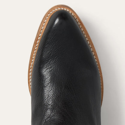 Women's Stetson Darby Leather Boots Handcrafted Black