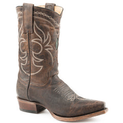 Women's Stetson Iris Leather Boots Handcrafted Brown