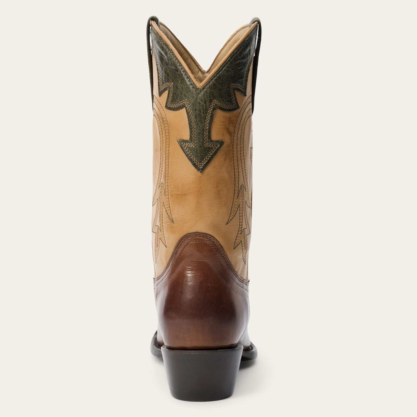 Women's Stetson Millie Leather Boots Handcrafted Snip Toe Brown