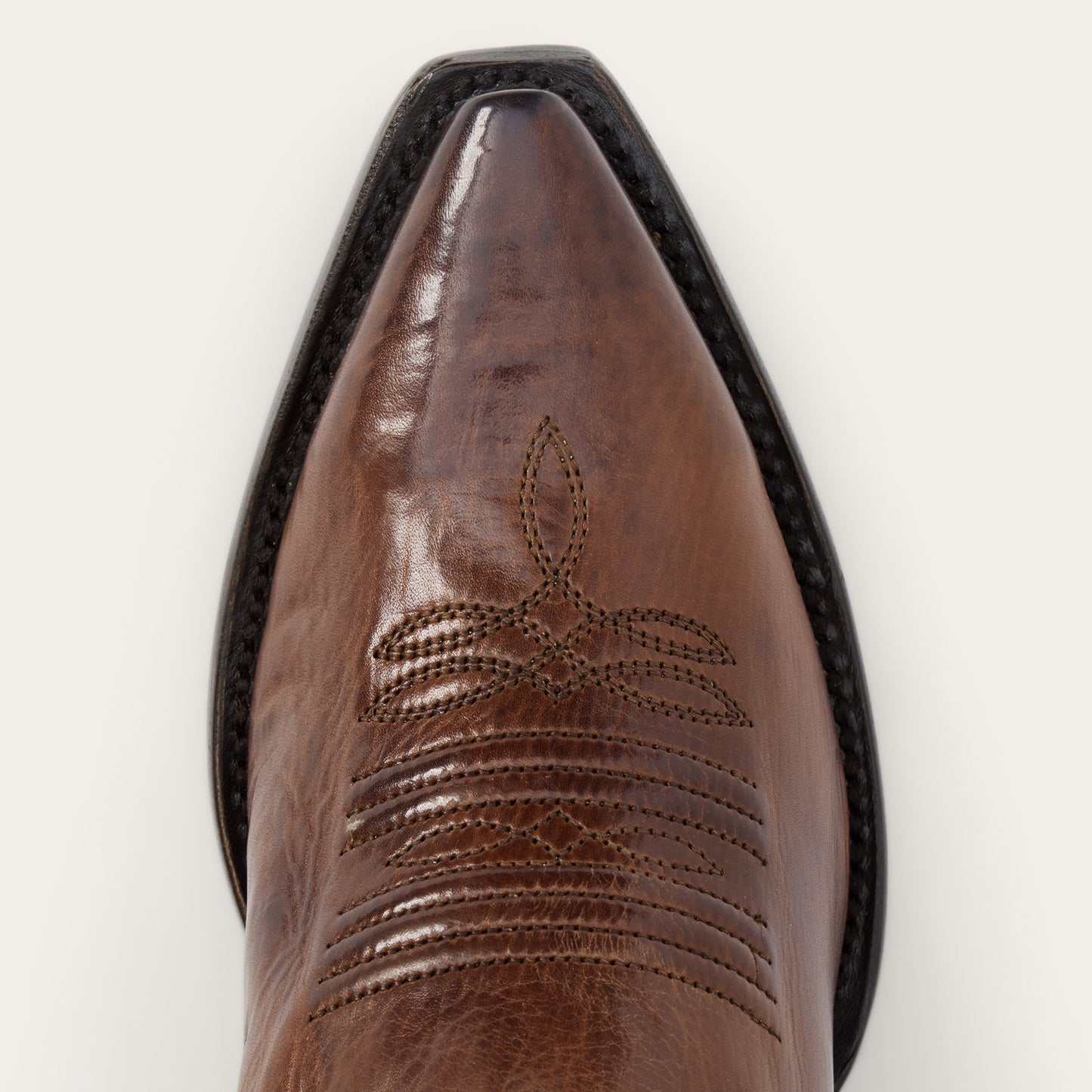 Women's Stetson Millie Leather Boots Handcrafted Snip Toe Brown