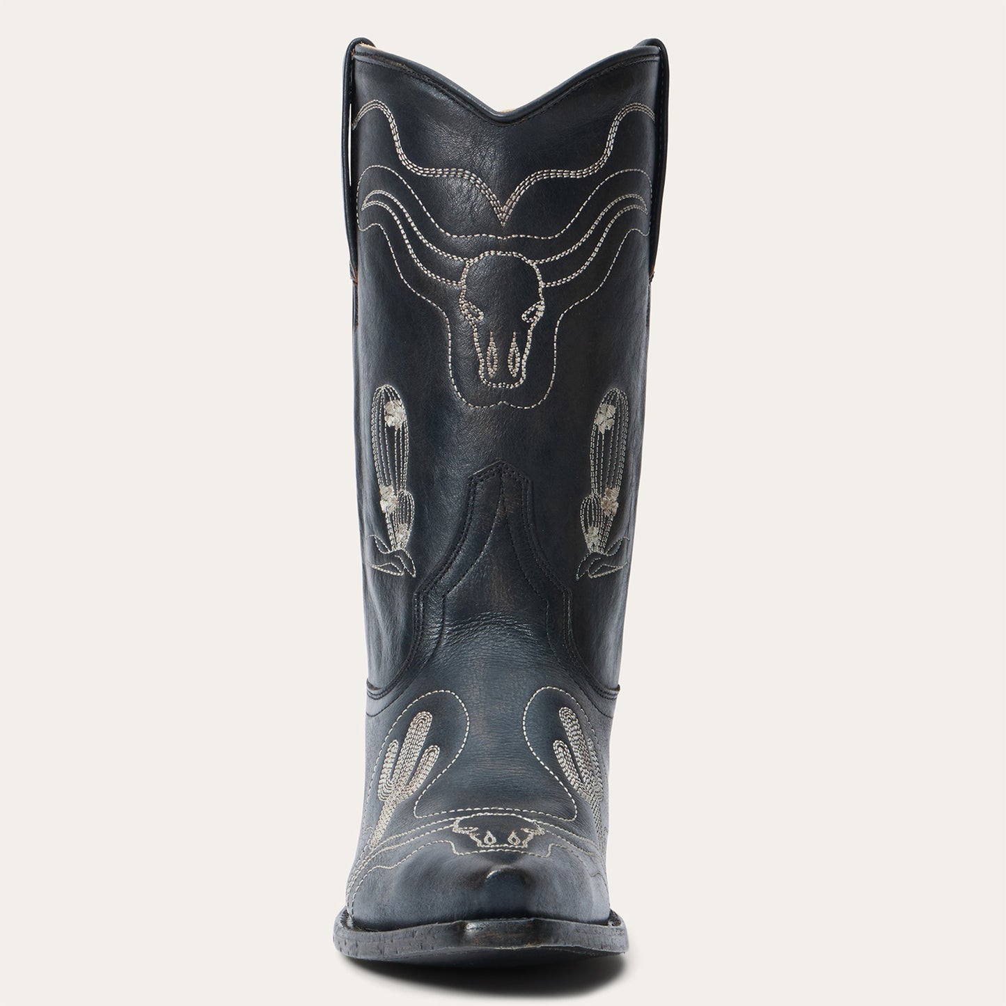 Women's Stetson Sedona Snip Leather Boots Snip Toe Handcrafted Black