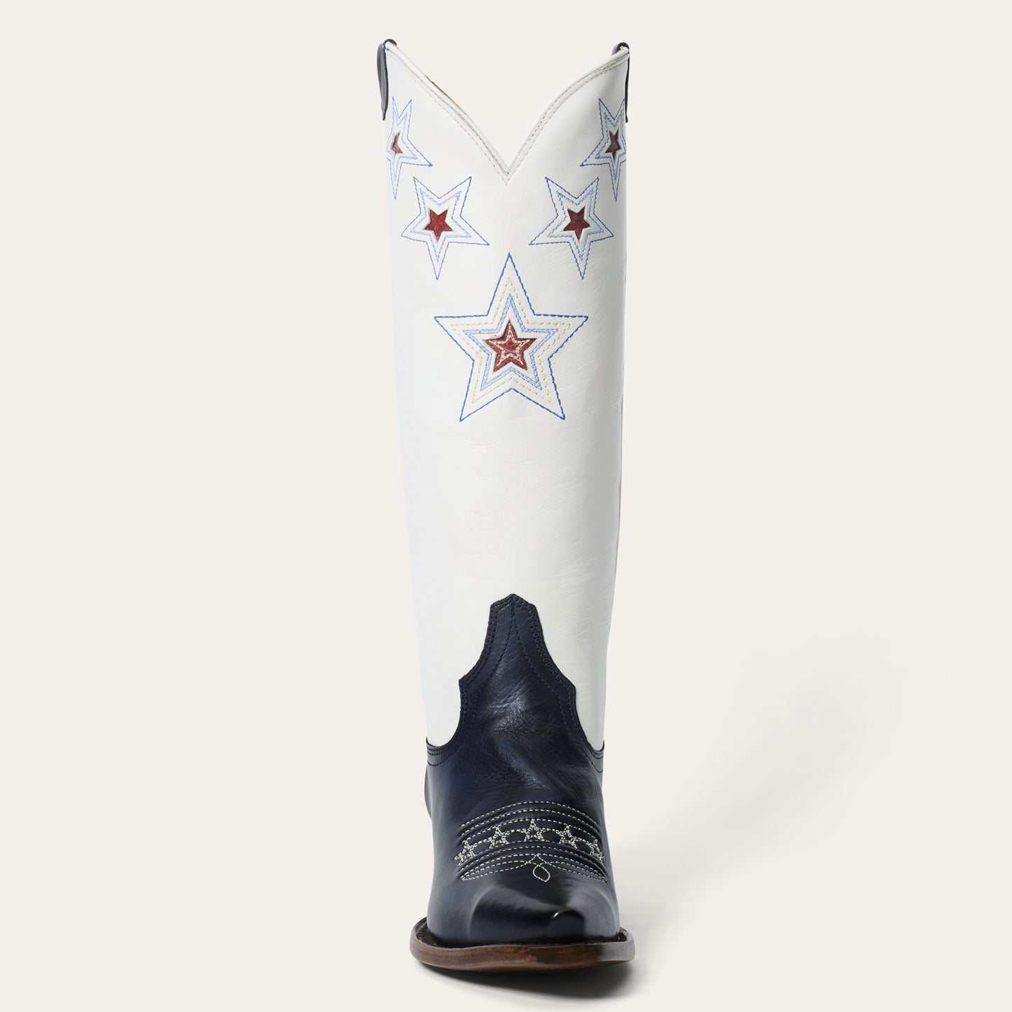 Women's Stetson Celeste Leather Boots Handcrafted Snip Toe Blue