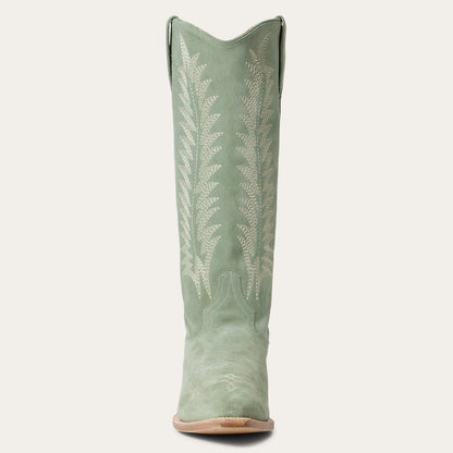 Women's Stetson Emme Suede Boots Handcrafted Aqua