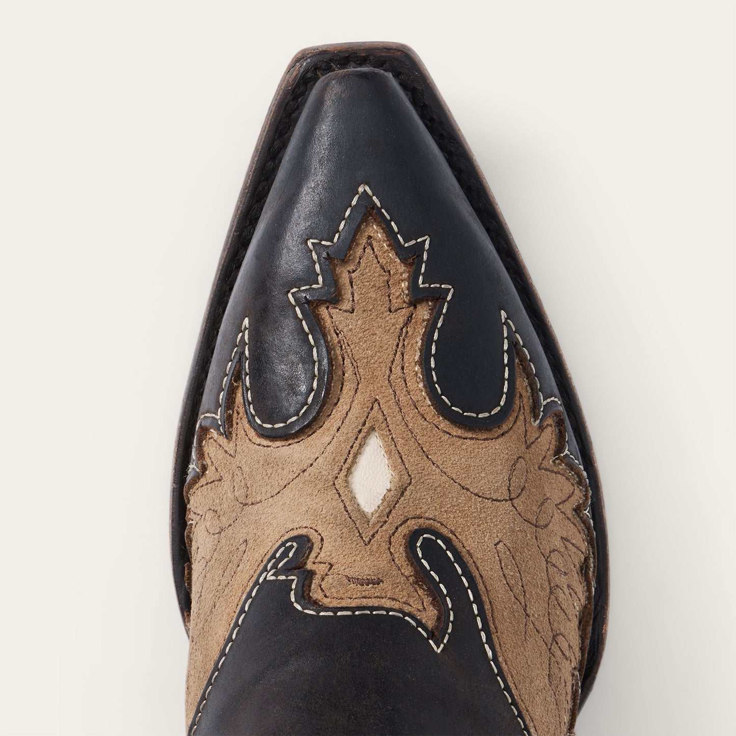 Women's Stetson Lottie leather boots brown handcrafted vintage eagle design