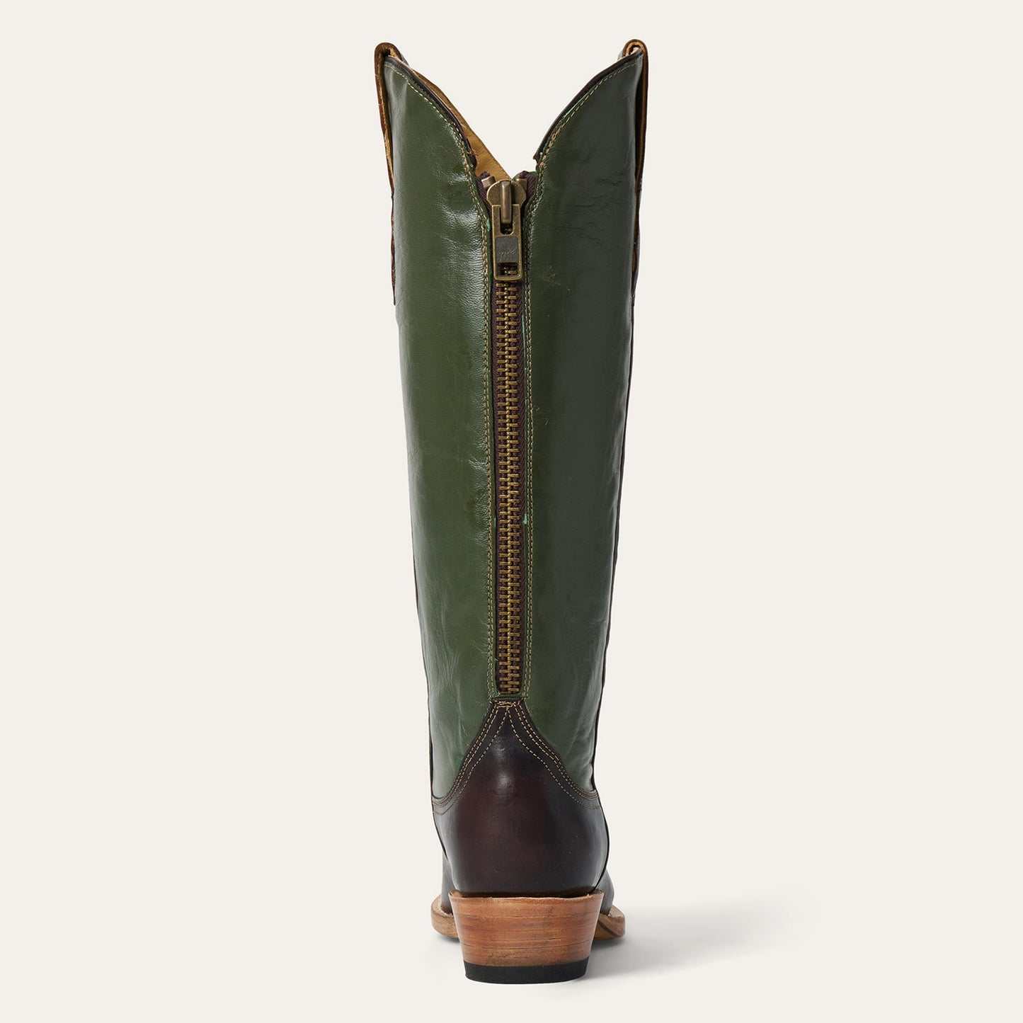 Women's Stetson Clover Leather Boots brown snip toe handcrafted design