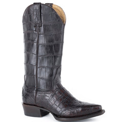 Women's Stetson Lola Alligator Boots Handcrafted Brown