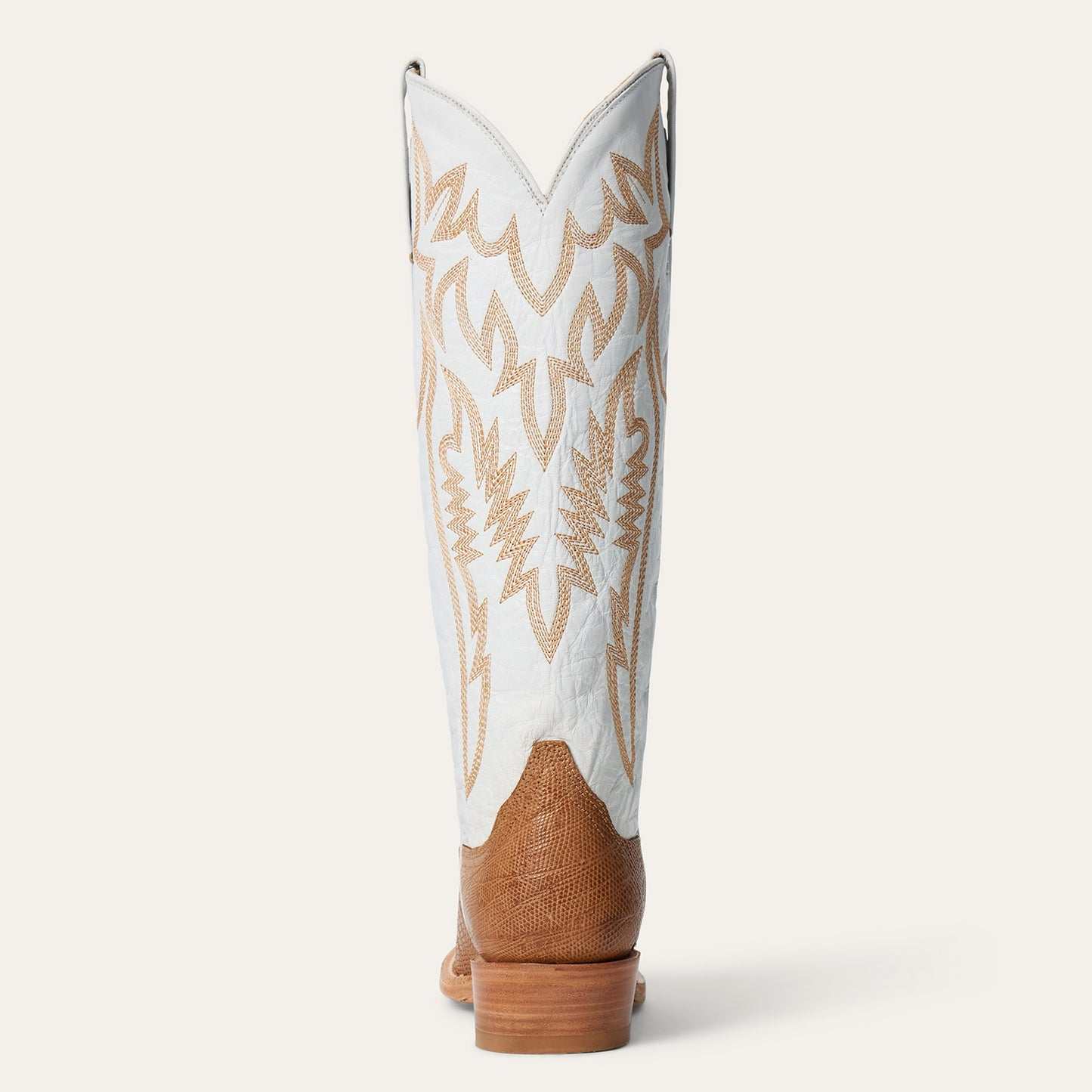 Women's Stetson Toni Teju Lizard Boots Handcrafted Tan