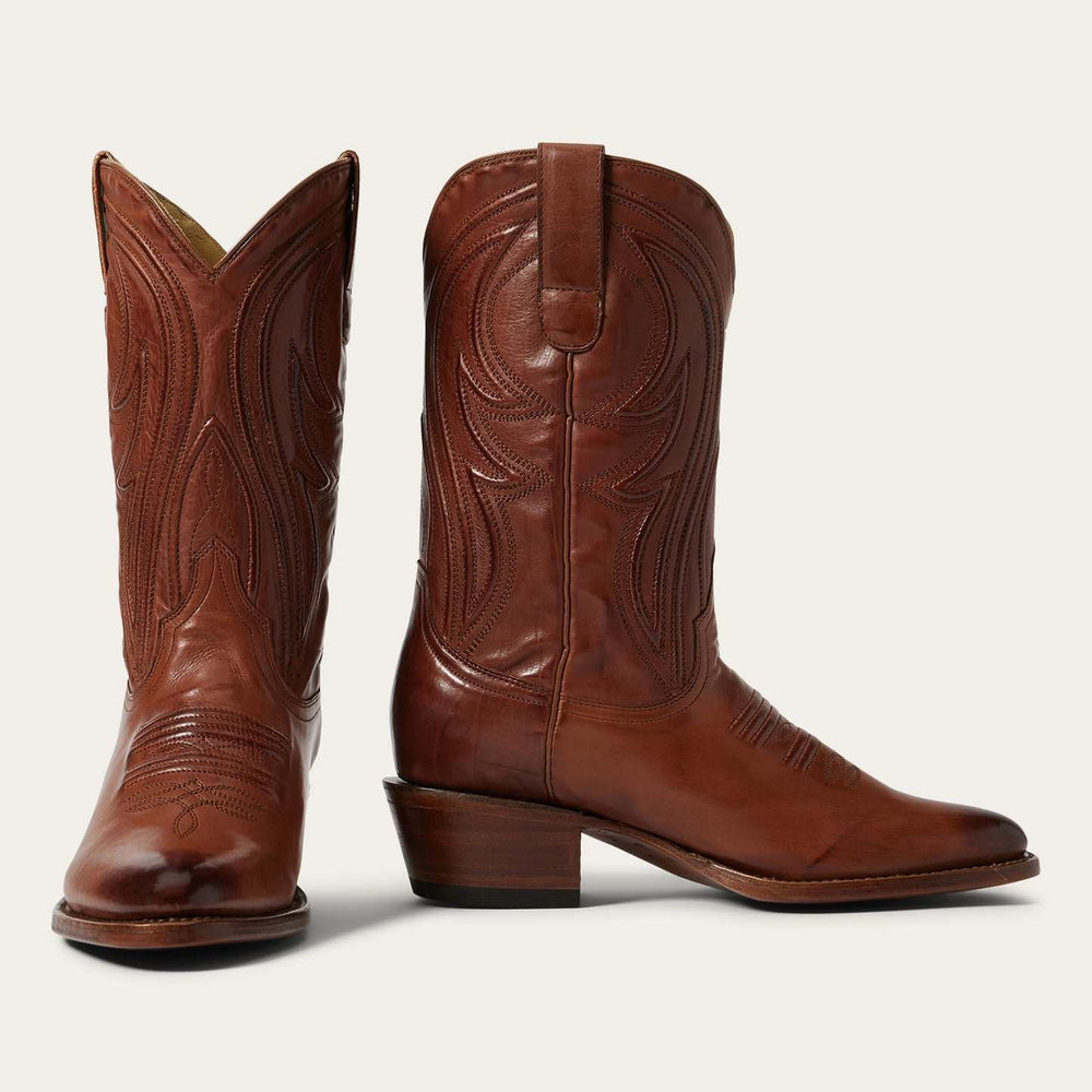 Women's Stetson Nora Boots Handcrafted Cognac