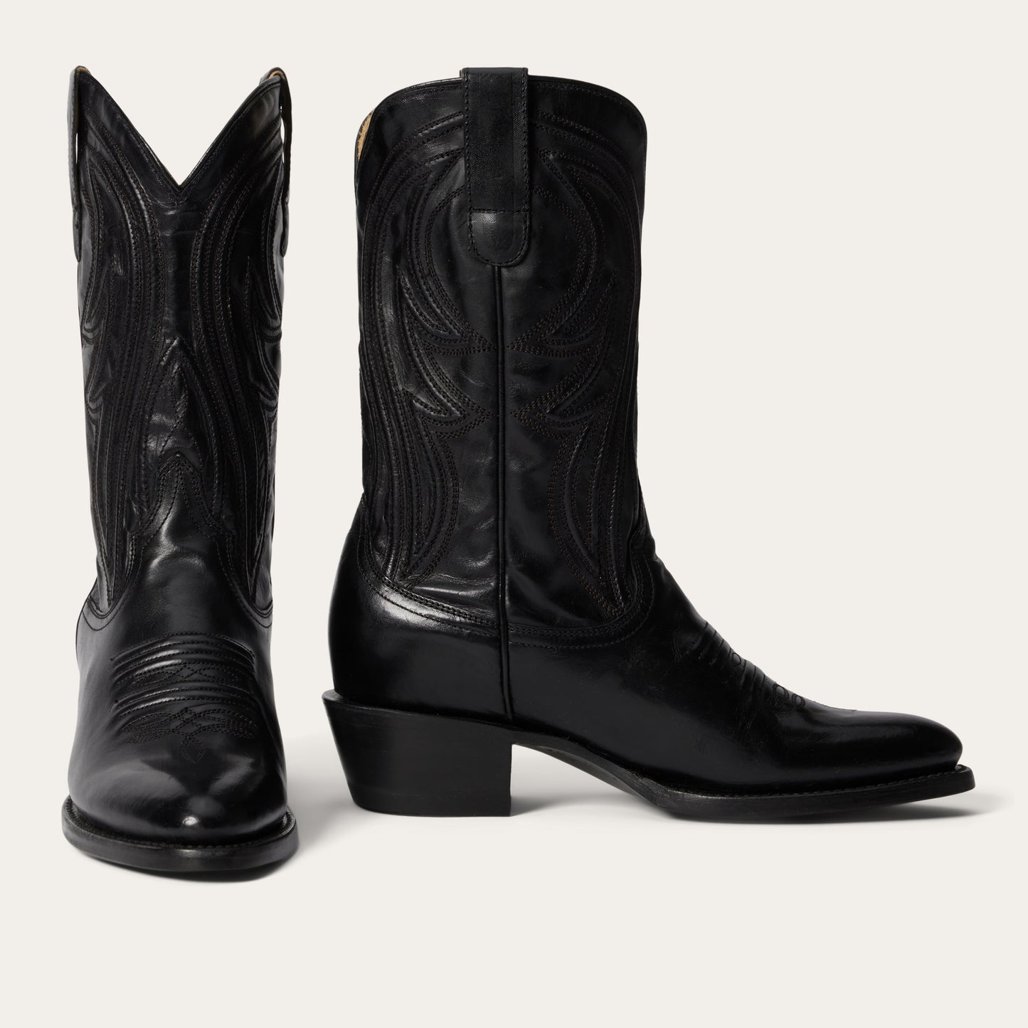 Women's Stetson Nora Boots Handcrafted Black - yeehawcowboy