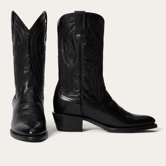Women's Stetson Nora Boots Handcrafted Black - yeehawcowboy