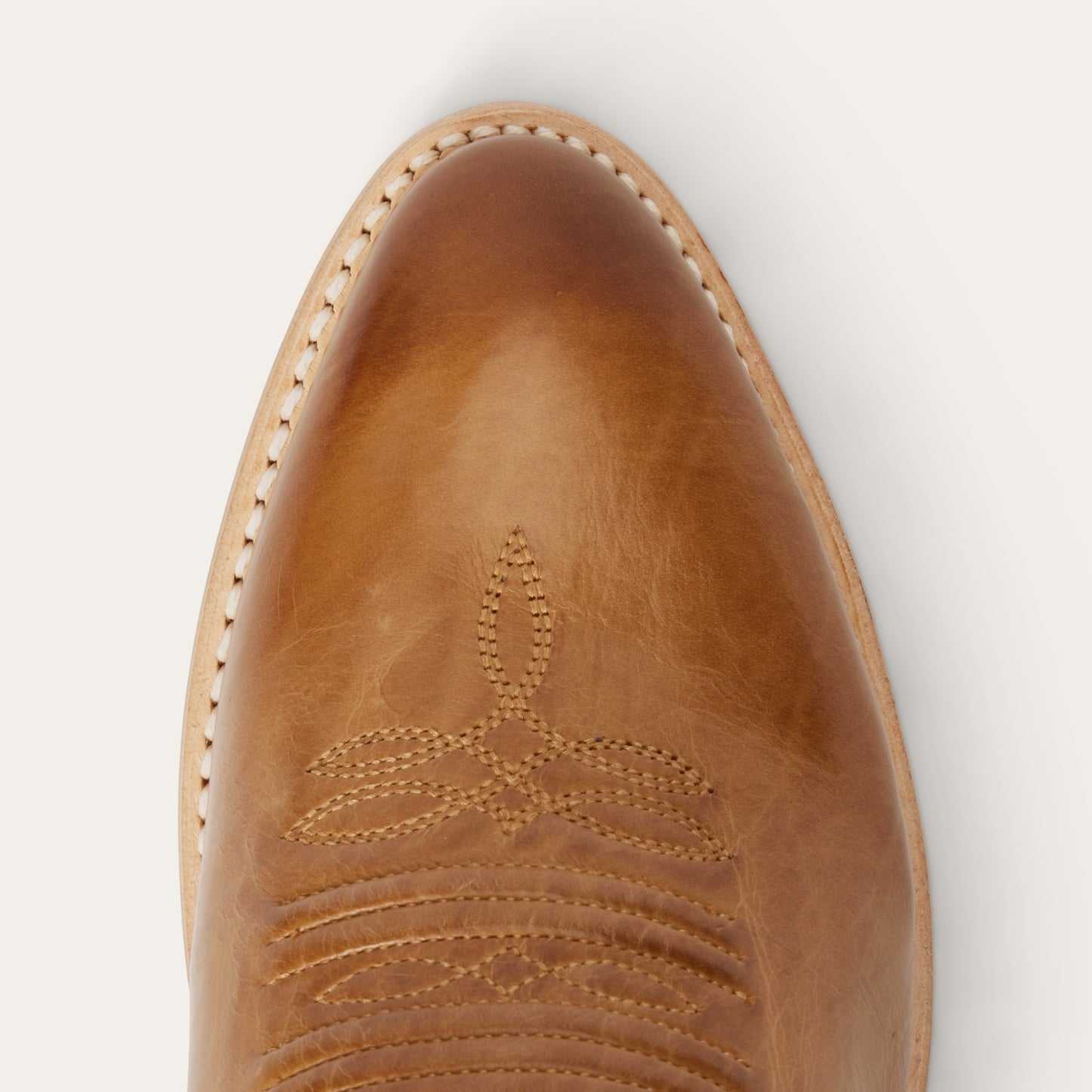 Women's Stetson Nora Boots handcrafted gold leather with corded shaft and snip toe design