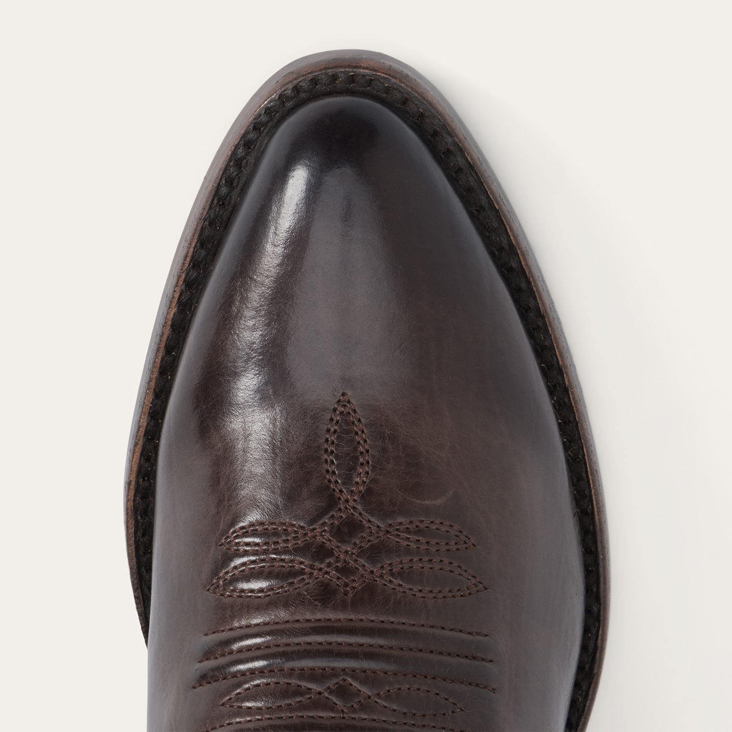 Stetson Nora Lederstiefel für Damen, Snip Toe, handgefertigt, Schokolade