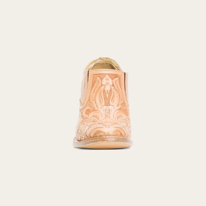 Women's Stetson Nina Leather Boots Handcrafted Tan - yeehawcowboy