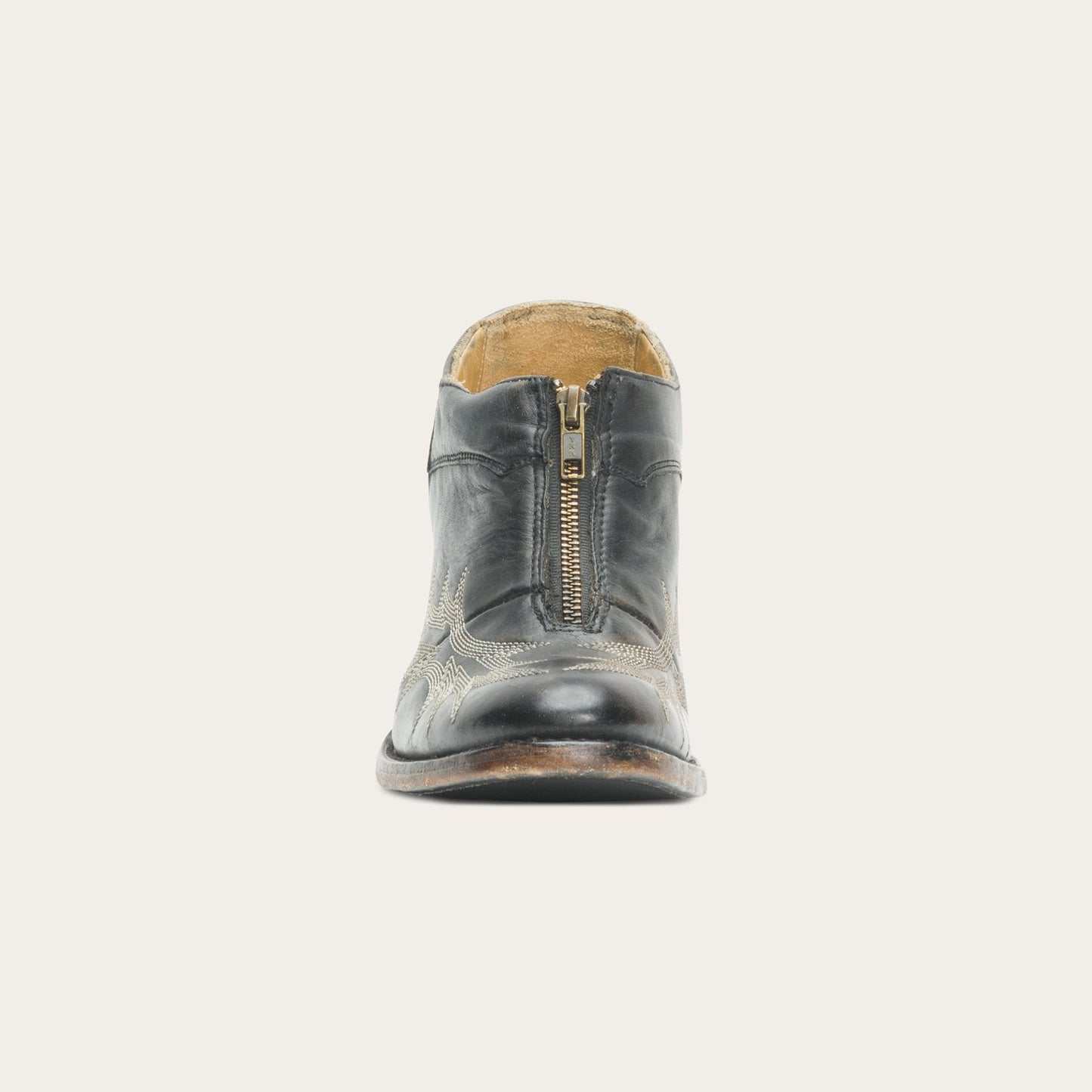 Women's Stetson Nicole Leather Boots Handcrafted Black