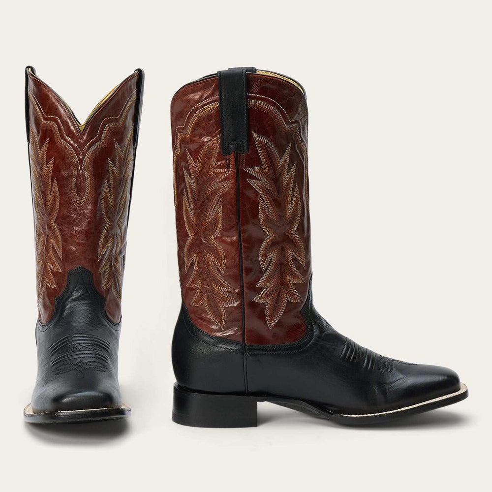 Women's Stetson Jessica Leather Boots Handcrafted Black