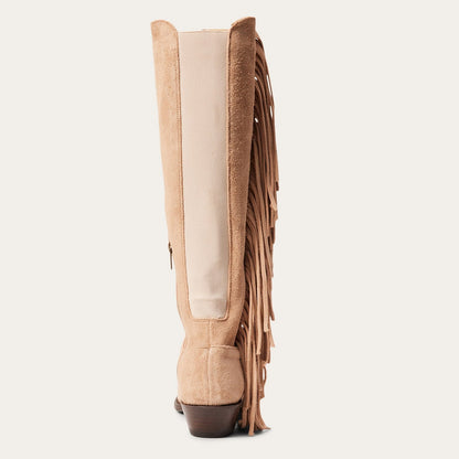 Women's Stetson Dani Suede Boots Handcrafted Tan