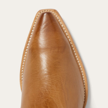 Women's Stetson Johnnie Leather Boots Handcrafted Gold