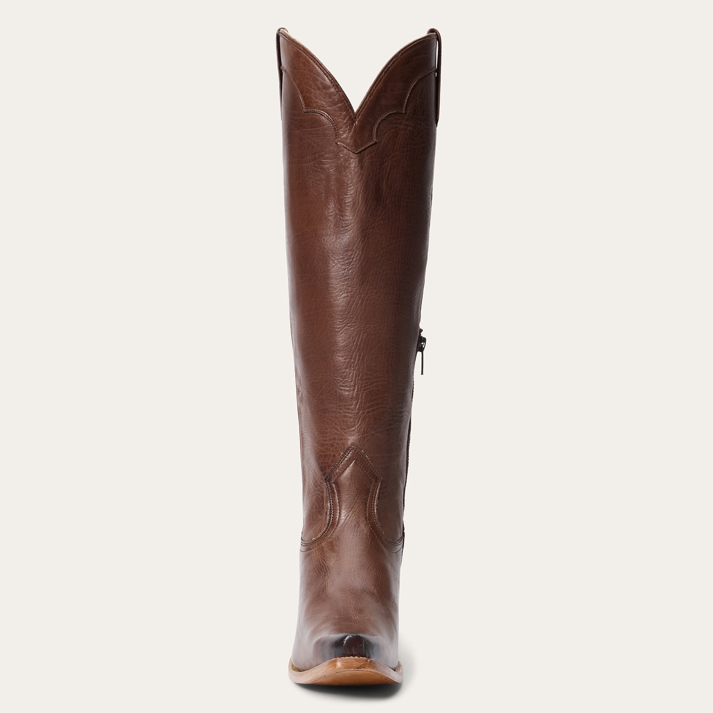 Damen Stetson Sutton Lederstiefel Snip Toe Handgefertigt Braun