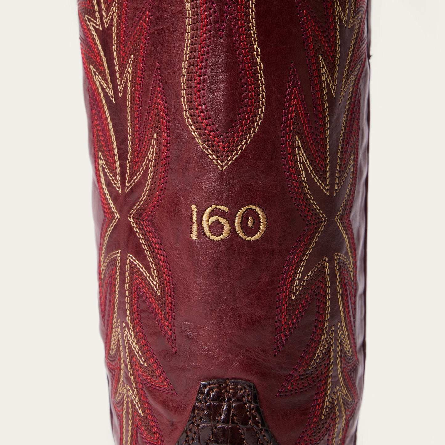Women's Stetson Elizabeth Caiman Boots Handcrafted Snip Toe Chocolate