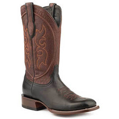 Men's Stetson Bridger Black Goat Boots Handcrafted JBS Collection Black