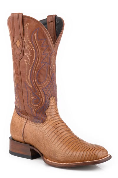 Men's Stetson Arlington Teju Boots Handcrafted JBS Collection Tan